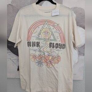 American Eagle Oversized Super Soft Pink Floyd T Shirt Size Small + Med …